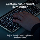 Logitech MX Keys S for Mac - Wireless Keyboard - Programmable Keys - Backlit - Space Grey-Automate Repetitive Tasks with Logitech Keyboard: Easily create and share time-saving Smart Actions shortcuts to perform multiple actions with a single keystroke with the Logi Options+ app