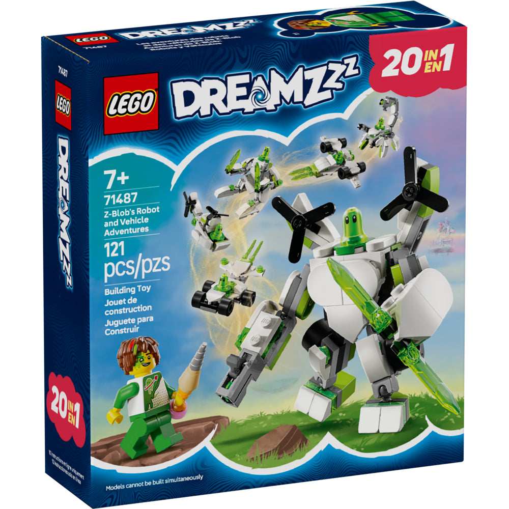 LEGO Dreamzzz Z Blob Robot And Vehicle Adventures - 121 Pieces