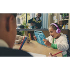 JBL Junior 320 Wireless On-Ear Kids Headphones - Purple-The plastic-free packaging folds into a fun device stand and a playful JBL sticker set is included so kids can personalize their headphones