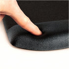 Fellowes Plush Touch Mouse Pad with Wrist Pad - Black-Soft, breathable material offers a more comfortable feel and is durable enough to survive daily wear and tear 