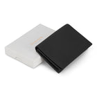 Champs Onyx Leather Card Case - Black-Gusset with divider