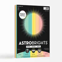 Astrobrights 24lb Cover Paper - 8.5" W x 11" H - Punchy Pastel 5-Colour - 200 Sheets (91741)-Basis Weight: 24 lb./89 gsm