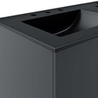 Modway Vitality 48" Double Sink Bathroom Vanity - Grey/Black-Assembly Required
