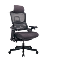 TygerClaw Executive Mesh Office Chair with Multi-Function Adjustment and Ergonomic Support-Breathable mesh back combined with a soft fabric seat keeps you cool and comfortable all day