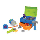 Learning Resources New Sprouts Deluxe Tool Set - Set of 18-Easy Clean-Up and Storage! When tool time is done for the day, all pieces store inside the two-drawer toolbox until next time!
