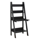 Monarch Specialties 7043 61" Computer Desk - Espresso Ladder Style-Durably designed 61"h leaning ladder style computer desk in an espresso brown laminate, finished on all sides, which can securely attach to a wall with the included hardware.