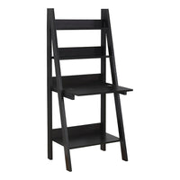 Monarch Specialties 7043 61" Computer Desk - Espresso Ladder Style-Durably designed 61"h leaning ladder style computer desk in an espresso brown laminate, finished on all sides, which can securely attach to a wall with the included hardware.