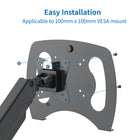 ShoppingAll Universal Laptop Mount Tray for VESA Monitor Arms and Stands - Black-Tray can also be used as an ergonomic keyboard tray