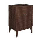 Modway Ledger 24" Wood Bathroom Vanity Cabinet - Walnut-7