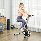 Soozier Foldable Exercise Bike-Adjustable seat height, 70-80cm, accommodates diverse user heights