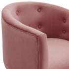 Modway Savour Tufted Performance Velvet Accent Chair - Dusty Rose-7