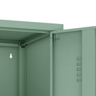 Manhattan Comfort Naomi 15" Modern Single Locker Storage Cabinet - Green-Metal Legs with Adjustable Floor Protectors for Custom Fitted Stability