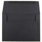 JAM Paper A6 Invitation Envelopes - 4.75 x 6.5 - Black - 50 Pack-Colour: Smooth Black color