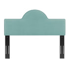 Modway Dawn Performance Velvet Twin Headboard - Mint-Dense Foam Padding