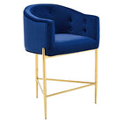 Modway Savour Tufted Counter Stool - Navy-Tufted Dining Counter Stool