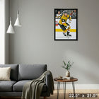 Jack Eichel Vegas Golden Knights - Framed Canvas - 22" x 31"-Ready to hang - arrives fully assembled