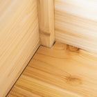 Outsunny Wood 3-Piece Planter Box Set - Natural-Natural wood surface can be painted for personalized styling 