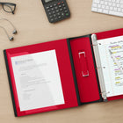 Staples Better Binder - 2" - Red-D-rings close tightly to allow pages to turn easily