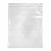 KL Rubber Resealable Polyethylene Bag with Hang Hole - 4 Mil - 10" x 13” - 1000 Pack-Offset lip design with durable zipper for easy opening and secure closure