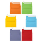 JAM Paper A6 Coloured Invitation Envelopes with Peel and Seal Closure - 4-3/4" x 6-1/2" - Assorted Primary Colours - 150 Pack-Size: A6 (4.75 x 6.5 inches)