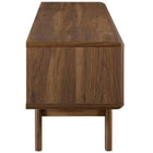 Modway Envision 48" TV Stand - Walnut White-Adjustable Shelf On Both Sides