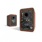 Kanto YU4 Powered Bookshelf Speakers with Bluetooth and Phono Preamp - Walnut - 2 Pack-Outputs: SUB-out, USB charge port (5V / 1A)