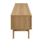 Modway Render 70" TV Stand - Oak-Cable Management Hole