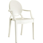 Nicer Furniture Louis XVI Ghost Chair - White - 2 Pack-Famous Louis XVI style, Comfortable Chair.