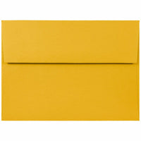 JAM Paper A7 Invitation Envelopes - 5.25 x 7.25 - Sunflower Yellow - 250 Pack-Envelope Features: Straight flap gum closure, high quality Smooth paper finish