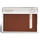 Champs Onyx Leather Mag Hybrid Card Holder - Brown-Champs signature emboss
