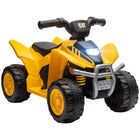Qaba 6V Licensed Ride on Kids All Terrain Vehicle - Yellow-6V license makes sure safe, reliable rides for kids 