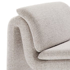 Modway Lume Boucle Upholstered Armless Accent Chair - Parchment-8