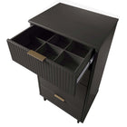 Manhattan Comfort Granville 23.62" Modern Tall Narrow Dresser - Dark Grey-Featuring 25mm of Board Thickness Made of High Quality Solid Wood and Solid Wood.