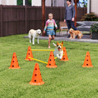PawHut Dog Agility Hurdle and Cone Set-Boosts concentration,fitness AND coordination 