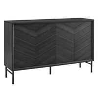 Modway Harper 59" Chevron Sideboard - Black-Contemporary Sideboard