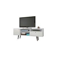 Manhattan Comfort Liberty MDP and MDF 70.86"W TV Stand, White (202AMC6)-Free Standing TV Stand for Living Room and Bedroom use.