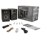 Kanto YU6 Powered Bookshelf Speakers with Bluetooth and Phono Preamp, Matte Black - 2 Pack-5.25” Kevlar drivers and 1” silk dome tweeters deliver crisp highs and wonderfully balanced mid-range