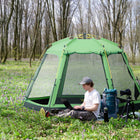 Outsunny 6 People Instant Automatic Camping Tent-Double layer design for your convenience in light rain or hot sunny weather
