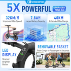 Gyrocopters Zeno 2.0 Electric Scooter for Adults & Teens - Speed 32 kmph - Range 40 km - APP - Black-Equipped with 14” x 2.1” all-terrain tires, the Zeno 2.0 provides superior stability on city streets, gravel paths, and uneven surfaces