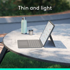 Logitech Combo Touch iPad Air 13" (M2/M3/M4) Keyboard Case - Oxford Grey - English-Smart Connector: Seamless, instant, secure connectivity on your Combo Touch iPad Air keyboard case with no charging required—it’s powered by your iPad 
