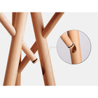 Decent Living Wooden Coat Rack - Solid Beech-7