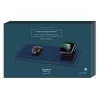 General Supply Goods + Co PU Leather Qi Charging Mouse Pad - Navy-Transmission Distance: less than or equal to 7mm