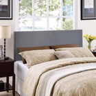 Modway Region Upholstered Queen Headboard - Smoke-Particleboard with solid wood poles
