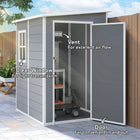 Outsunny 4 x 5FT Lean to Outdoor Storage Shed with Floor-A lockable door is included for added security keys are included
