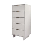 Manhattan Comfort Granville 23.62" Modern Tall Narrow Dresser - White-Home Assembly Required. All Hardware Included