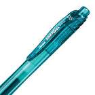 Pentel EnerGel-X Retractable Gel Roller - (0.5mm) Needle Tip - Turquoise Ink-Attractive coloured barrel that coordinates with the ink colour