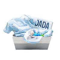 Peter & Paul's Gifts Baby Boy Small Gift Basket-Rocket Set: Bodysuit, Bib, Socks