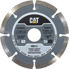 CAT 4.5" General Purpose Diamond Saw Blade-Segmented Rim for Aggressive Cuts: Boosts airflow and cooling for faster cutting performance