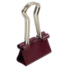 JAM Paper Colourful Binder Clips - Extra Small - 3/5" (15 mm) - Burgundy - 30 Pack-Size: Extra Small, 3/5 Inch (15 mm)