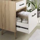 Modway Maverick 24" Bathroom Vanity Cabinet Sink Basin Not Included - Oak/White-Fixtures and Sink Basin Not Included